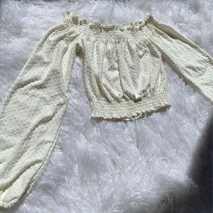 H&M long sleeve crop top